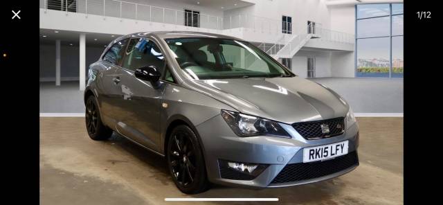 SEAT Ibiza 1.2 TSI FR Black Sport Coupe UK car Hatchback Petrol Grey