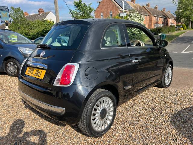 2011 Fiat 500 1.2 Lounge Hatchback 3dr Petrol Manual Euro 5 (s/s) (69 bhp)